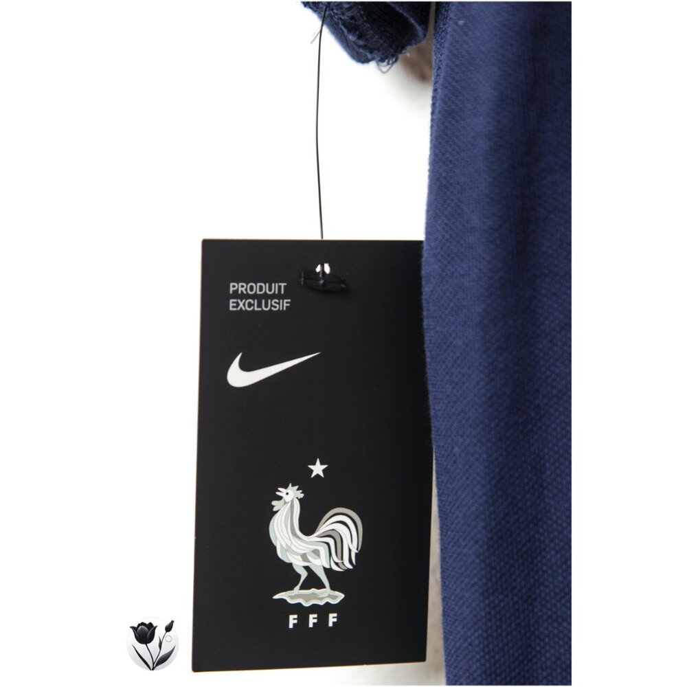 Men’s NWT Nike Polo S France National Team FFF Shirt Navy Blue Soccer World Cup - Picture 6 of 14